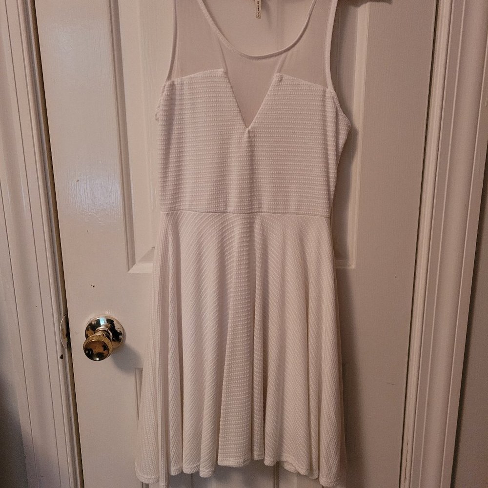 Kierra White sheer dress